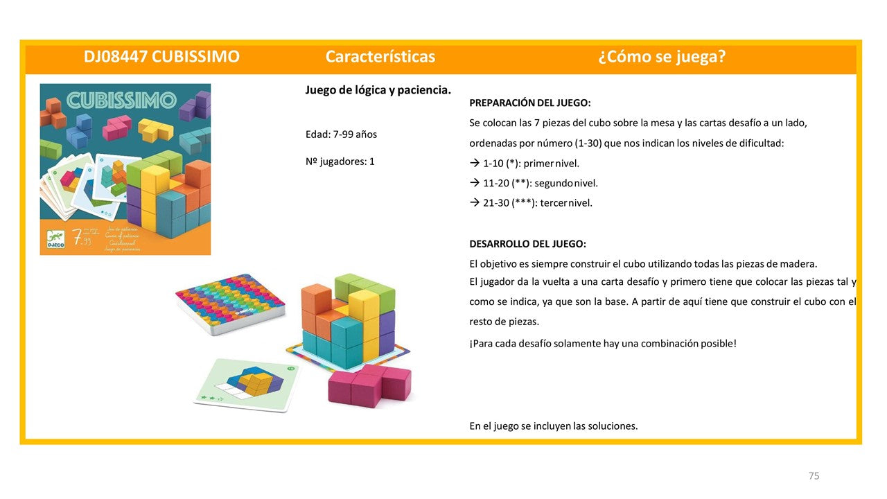 DJECO SOLOGIC CUBISSIMO
