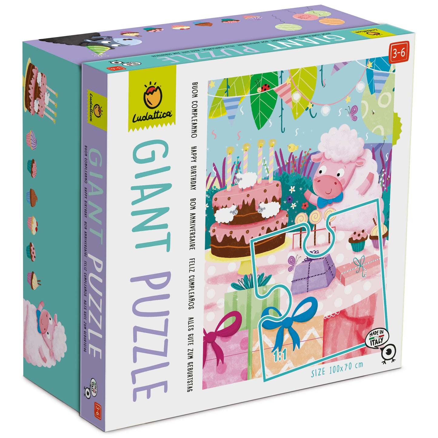 LUDATTICA GIANT PUZZLE FELIZ CUMPLEAÑOS