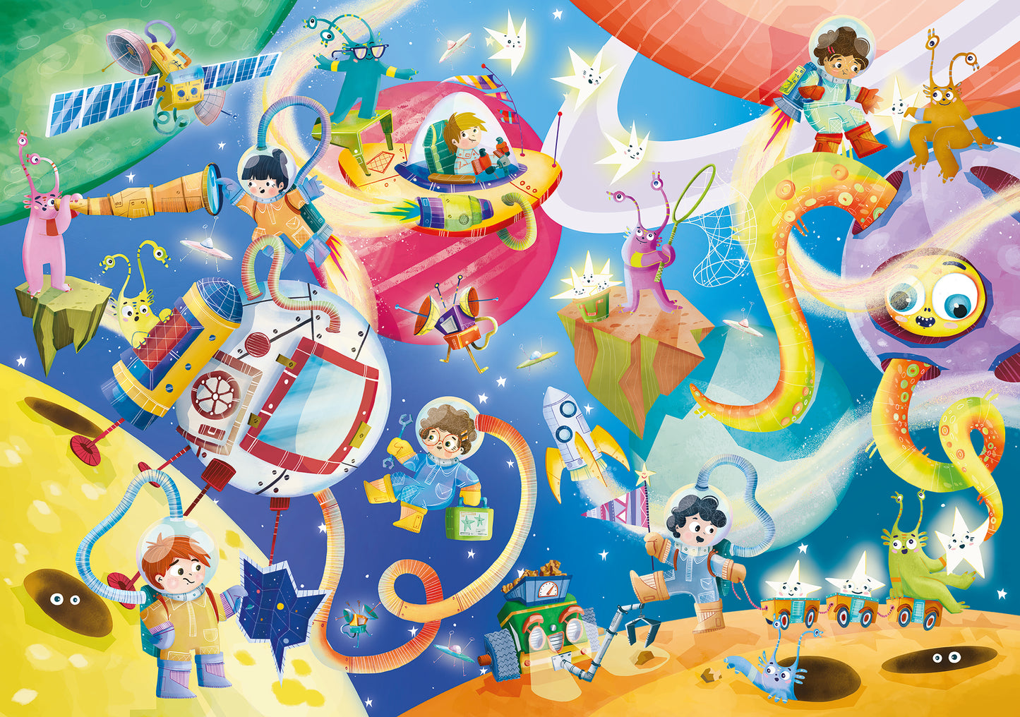LUDATTICA GIANT PUZZLE EN EL ESPACIO
