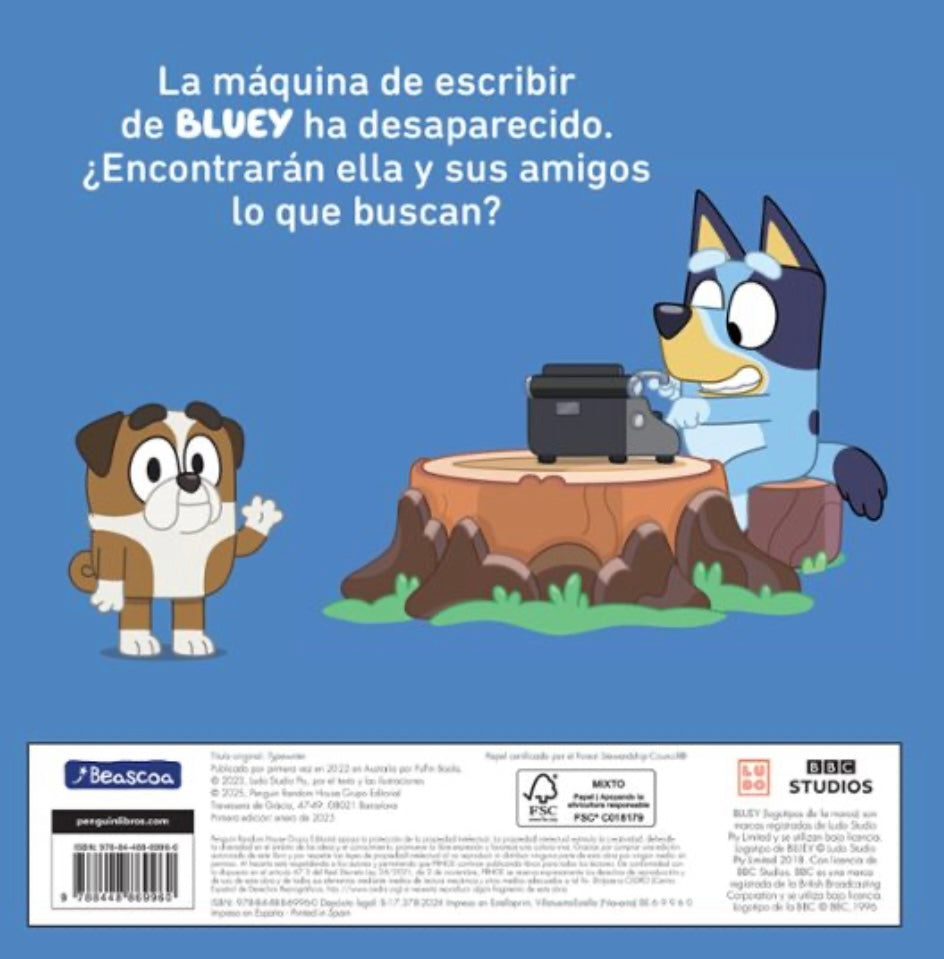 BEASCOA BLUEY LA MÁQUINA DE ESCRIBIR