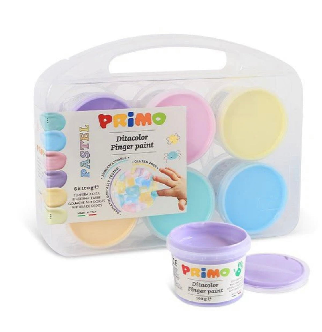 PRIMO TEMPERAS DE DEDO COLOR PASTEL
