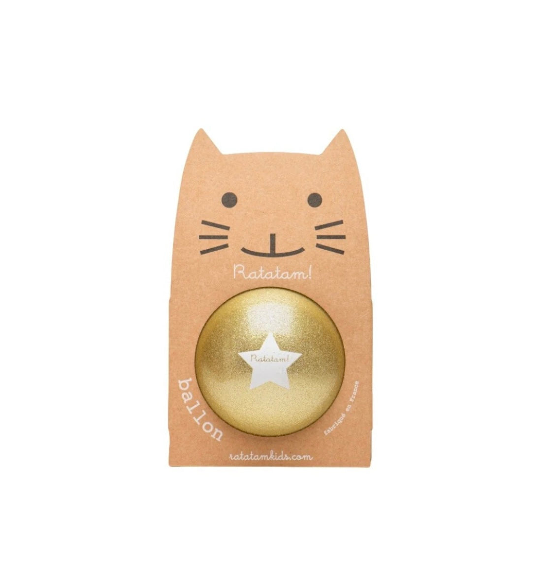 RATATAM PELOTA GATO DORADA