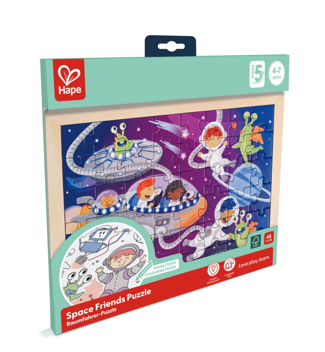 HAPE PUZZLE AMIGOS DEL ESPACIO