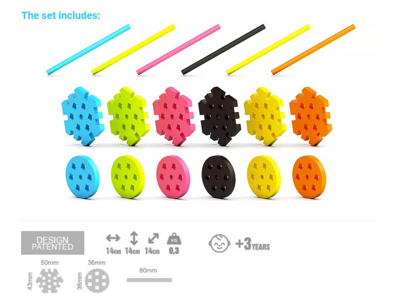 MELI BASIC CONSTRUCTOR SET 60 PIEZAS