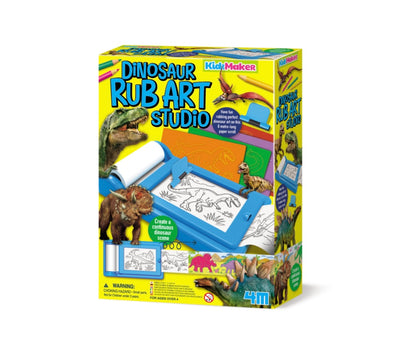 4M DINOSAUR RUB ART STUDIO